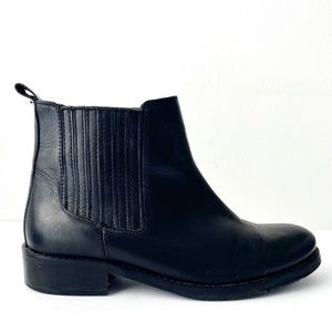 Topshop Black Leather Chelsea Boots Size EU 38/US 7.5